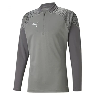 Abbildung von Puma Fussball Teamsport Teamcup Halfzip SW Langarmshirt, Herren, Größe: Large, Grau