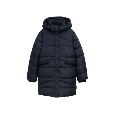 Abbildung von TOM Tailor Denim Puffer MIT Abnehmbarer Kapuze Wintermantel, Damen, Größe: XXL, Sky captain blue