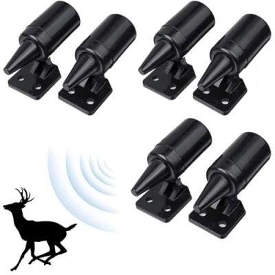 Abbildung von Auto Deer Warnung,6Pcs Ultraschall Wildlife Warning Wildwarner für Ultrasonic Whistle Wild Alert Car Sound Angetrieben Tierpfeife ​Schwarz