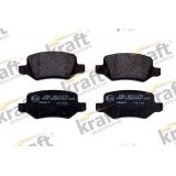 Abbildung von KRAFT 6011170 Bremsbelagsatz Hinterachse MERCEDES BENZ: A Klasse, B Klasse