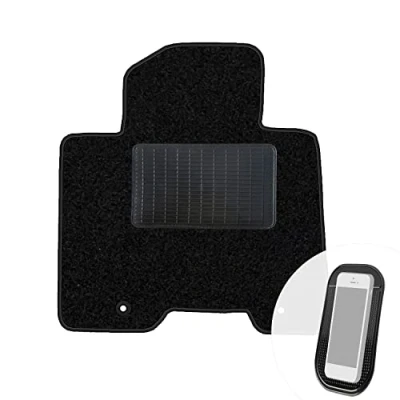 Abbildung von moto MOLTICO Fahrer Fußmatte Auto Velours Fahrerseite Autoteppiche Schwarz Fahrermatte 1 teilig passend für Kia Sportage IV Hyundai Tucson III 2015 2020