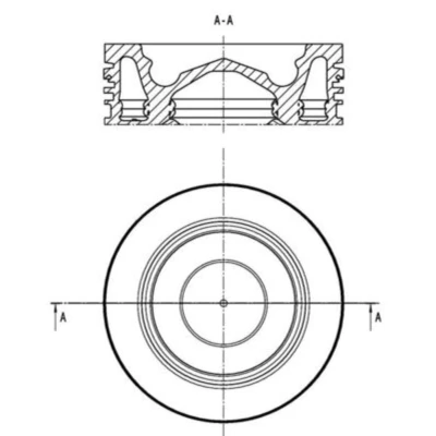 Abbildung von Kolben MAHLE 061 PI 00139 000