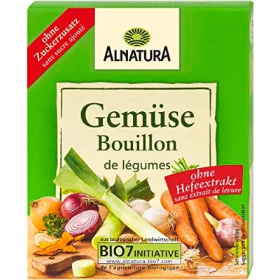 Abbildung von Alnatura Bio Gemüsebouillon ohne Hefe, 6 Würfel, 66g