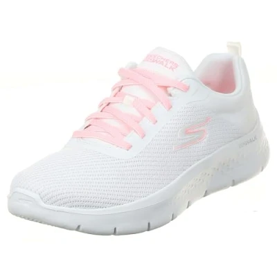 Abbildung von Skechers Damen Go Walk Flex Alani Sneaker, Weiße Textilbesatz, 40 EU
