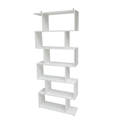 Abbildung von Dmora Misma Bücherregal, Mehrzweck Büroregal, Bücherregal mit 5 Regalen, 80x25h190 cm, Weiß