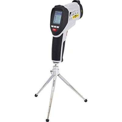 Abbildung von VOLTCRAFT IR 1600 CAM, Infrarot Umgebungsthermometer, Schwarz, Stirn, Tasten, C, 50 C