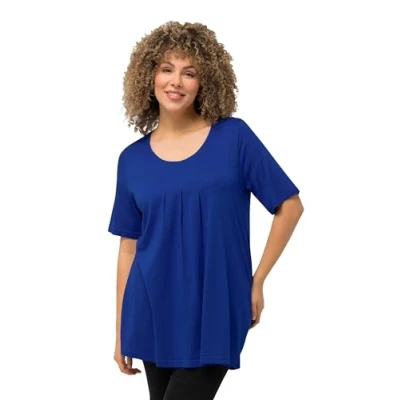 Abbildung von Ulla Popken Tshirt basic Classic blue, Damen, Größe: 54/56, blue