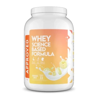 Abbildung von WFN Approved Whey Proteinpulver Bananenmilch 1 kg Mit Isolat &amp; Laktase Sehr gut lösliches Eiweißpulver 33 Portionen Made in Germany Extern Laborgeprüft