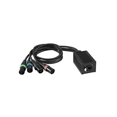 Abbildung von Eurolite DNK 1 DMX Kabel [1x RJ45 Anschluss 4x XLR Stecker 3 polig]