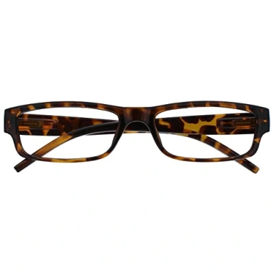 Abbildung von Opulize Unisex Ace Reading Glasses, Braune Schildpatt, +3,00 Dioptrien