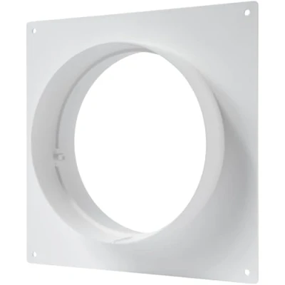 Abbildung von Vent Systems 150 mm Lüftungskanalverbinder Flansch gerade Lüftungsrohr Kunststoff Kanalverbinder Platte für Kühlung Heizung Lüftungssystem HVAC 15 cm