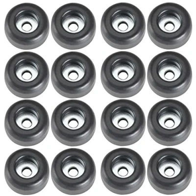 Abbildung von Adam Hall Hardware 4900 M16 AH 16er Set Gummifuß 25 x 11 mm schwarz im Beutel