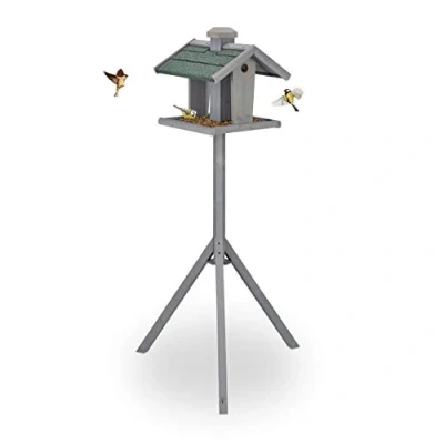 Abbildung von relaxdays Vogelhaus Vogelfutterhaus mit Ständer