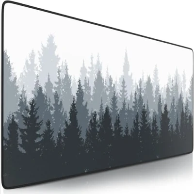 Abbildung von Sidorenko Gaming Mauspad XXL Großes Mousepad 900x400 mm Rutschfeste Schreibtischunterlage für Büro Desk Mat mit Fransenfreie Ränder Präzises und langlebiges groß Mouse Pad