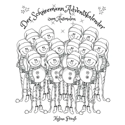 Abbildung von Der Schneemann Adventskalender zum Ausmalen: Ausmalbuch für Jugendliche und Erwachsene
