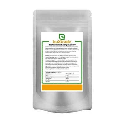 Abbildung von 1 kg Flohsamenschalenpulver 99% Pulver Flohsamen Buxtrade