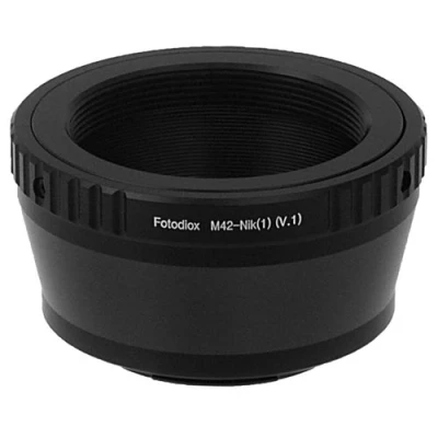 Abbildung von Fotodiox Lens Mount Adapter Compatible with M42 Type 1 Lenses on Nikon Cameras