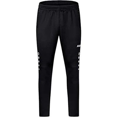 Abbildung von JAKO Herren Tracksuit Bottoms Trainingshose Challenge, Schwarz/Sportgrün, M EU