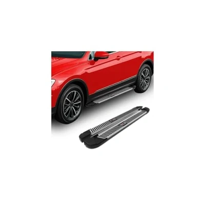 Abbildung von OMAC Trittbretter Seitenbretter Seitenschweller kompatibel mit Opel Grandland X 2017 2022 Alu 2X
