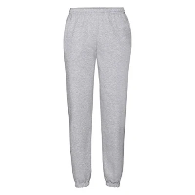 Abbildung von Fruit of the Loom Herren Freizeithose mit elastischem Beinabschluss 64 026 0 Heather Grey XXL