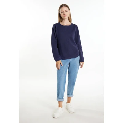 Abbildung von Dreimaster Grassland Strickpullover, Damen, Größe: M/L, Marine