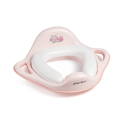 Abbildung von BABYLON Shark Klodeckel Toilettensitz für kinder Anti Rutsch Ergonomisch. Baby toilettentrainer mit Griff und Haken. Klositz Mädchen Jungen. WC Sitz Kinder, Zubehör Rosa