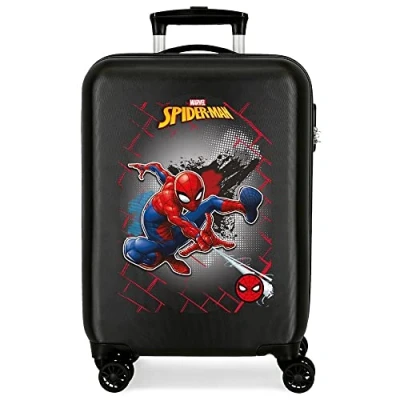 Abbildung von Marvel Spiderman Red Kabinenkoffer Schwarz 38x55x20 cms Hartschalen ABS Kombinationsschloss 34L 2,6Kgs 4 Doppelräder Handgepäck