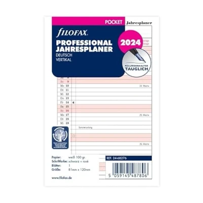 Abbildung von Filofax Pocket Professional Jahresplaner (deutsch)2024