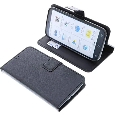 Abbildung von foto kontor Tasche kompatibel mit Emporia Smart 4 Book Style schwarz Schutz Hülle Buch