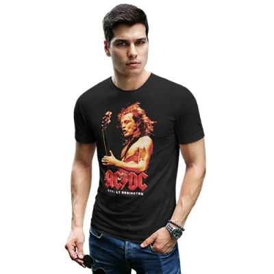 Abbildung von AC/DC Herren MEACDCRTS050 t Shirt Damen, Schwarz, L