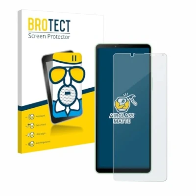 Abbildung von BROTECT Entspiegelungs Schutzglas für Sony Xperia 10 V Schutz Folie Panzerfolie Glas Matt [Extrem Kratzfest 9H, Anti Reflex, Fingerprint]
