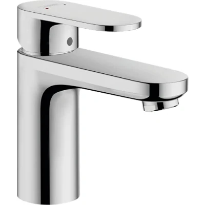 Abbildung von hansgrohe Waschtischarmatur &quot;Vernis Blend&quot;, 10cm, mit Zugstangen Ablaufgarnitur