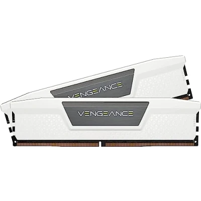 Abbildung von Corsair VENGEANCE DDR5 RAM 32GB (2x16GB) 6000MHz CL36 Intel XMP iCUE Kompatibel Computer Speicher Weiß (CMK32GX5M2D6000C36W)