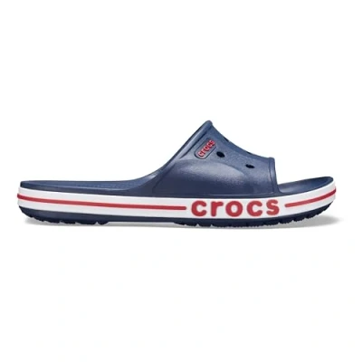 Abbildung von Crocs Unisex Slide, Bayaband Navy/Pepper, 38/39 EU