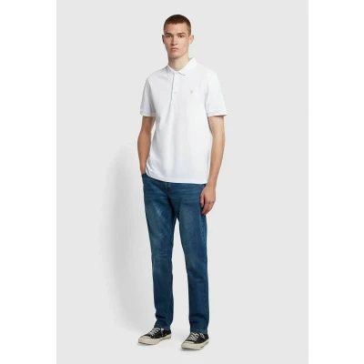 Abbildung von Farah Blanes Poloshirt, Herren, Größe: Large, White