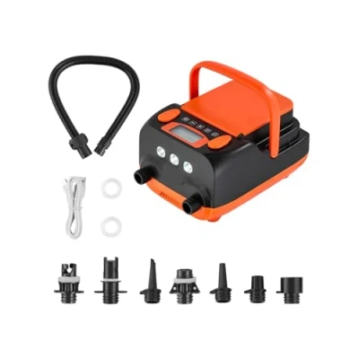 Abbildung von VEVOR Paddleboard Pumpe Wiederaufladbare Akku 20PSI SUP Luftpumpe Orange