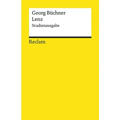 Abbildung von Lenz. Studienausgabe: Büchner, Georg Deutsch Lektüre, Deutsche Klassiker der Literatur 19176 (Reclams Universal Bibliothek)