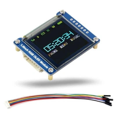 Abbildung von LUCKFOX 1.5 inch 65K Color OLED Display Module, 128(H) RGB x 128(V) Resolution Screen, 3.3V/5V, Support 3/4 Wire SPI Interface Communication, Compatible with Raspberry Pi/STM32, etc
