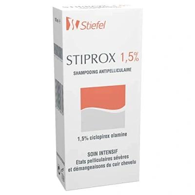 Abbildung von Stiprox Shampooing antipelliculaire 1,5% soin intensif, élimine efficacement les pellicules et apaise démangeaisons du cuir chevelu, 100 ml
