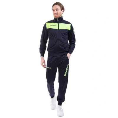 Abbildung von GIVOVA Herren Sportoutfit TUTA VISA FLUO, mehrfarbig, L, TR018F