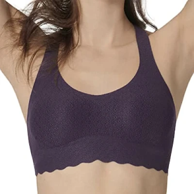 Abbildung von sloggi Damen ZERO Feel Lace Top Bustier, Blackcurrant Juice, XS