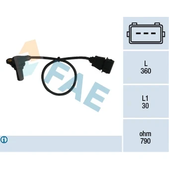 Abbildung von Sensor, Drehzahl FAE 79061