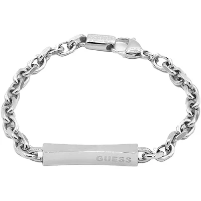 Abbildung von Guess Plate Armband, Größe: Small, Steel