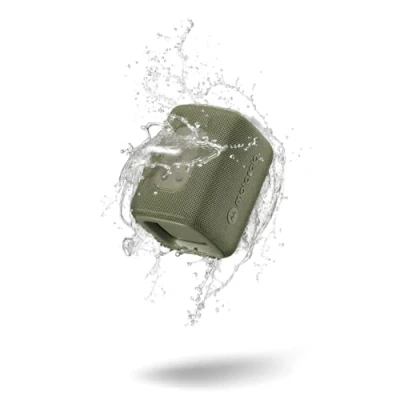 Abbildung von Motorola ROKR 300 Bluetooth 5.3 Lautsprecher, tragbar, kabellos, 7 W, kompakter IP67, wasserdicht und staubdicht, 12 Stunden Laufzeit, Sound (grün)