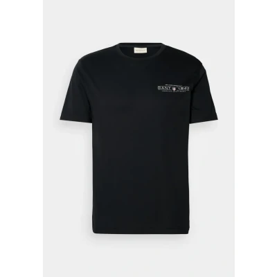 Abbildung von GANT Printed Graphic Tshirt basic, Herren, Größe: Medium, Black