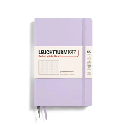 Abbildung von Leuchtturm Notizbuch Paperback B6+ Hardcover Lila Gepunktet