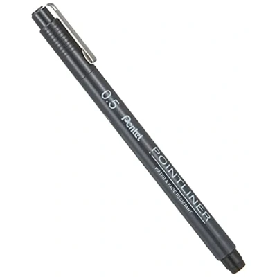 Abbildung von Pentel Pointliner Fineliner 0.5 mm Schwarz