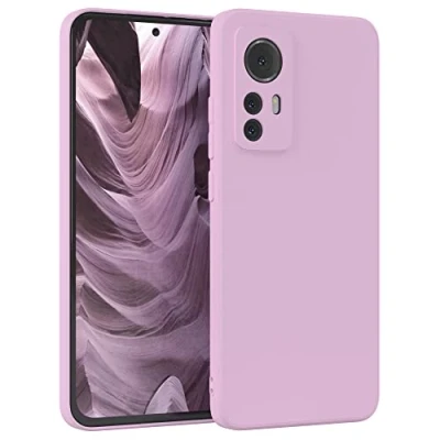 Abbildung von EAZY Case Silikonhülle für Xiaomi 12 / 12X Hülle Silikon Violett weich stoßfeste Handyhülle Schutzhülle mit Kameraschutz Dünn Premium Schutz Cover TPU Phone Bumper in Flieder