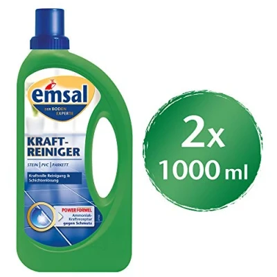 Abbildung von emsal Boden Pflege Kraftreiniger 1 Liter &amp; Schichtenlöse Fussbodenreiniger