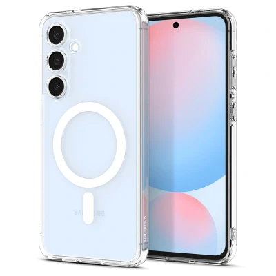 Abbildung von Spigen Ultra Hybrid MagFit Hülle Kompatibel mit Samsung Galaxy S24 FE Weiß